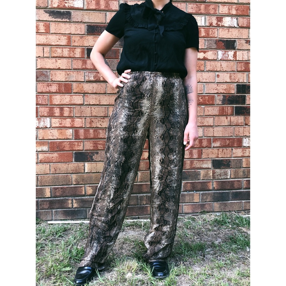 Dana Buchman Snake Print Slacks